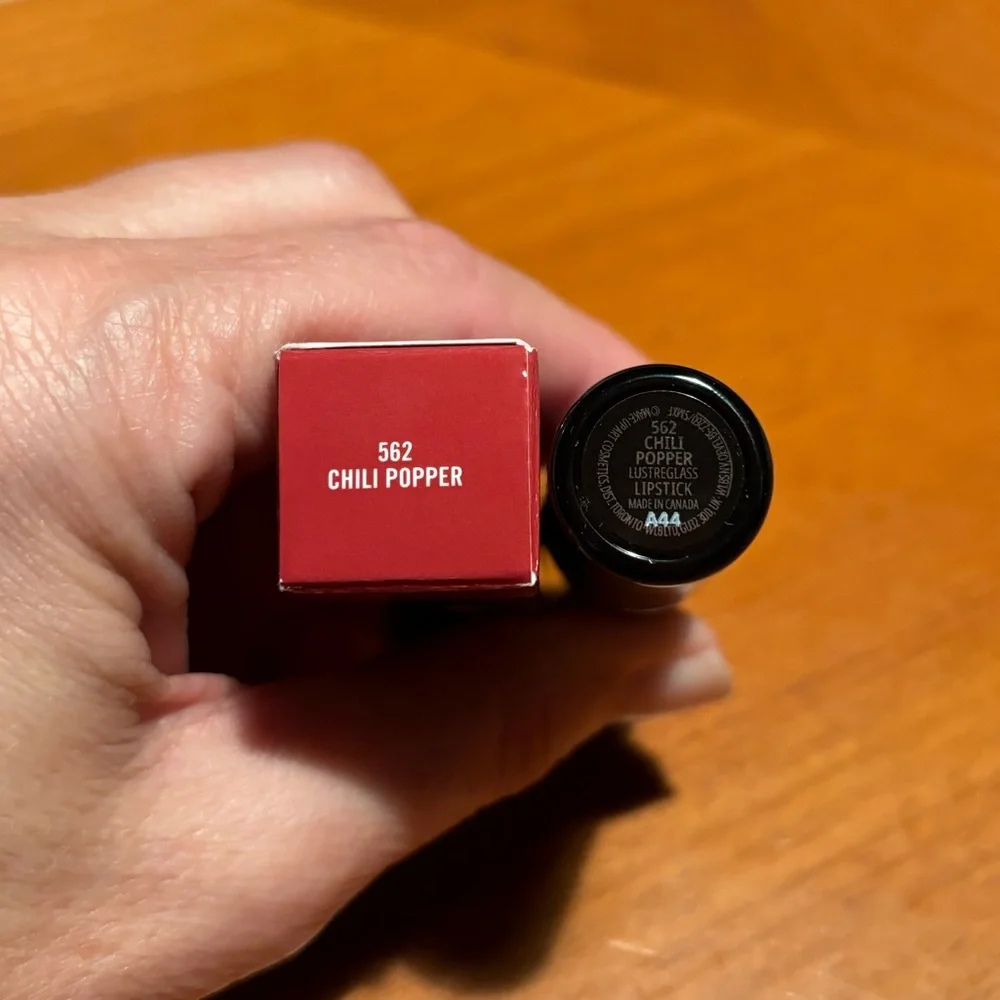 MAC Lustreglass Lipstick Chili Popper